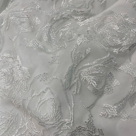 Halter Empire White Lace Prom Wedding, or Evening Dress - Picture 7 of 11